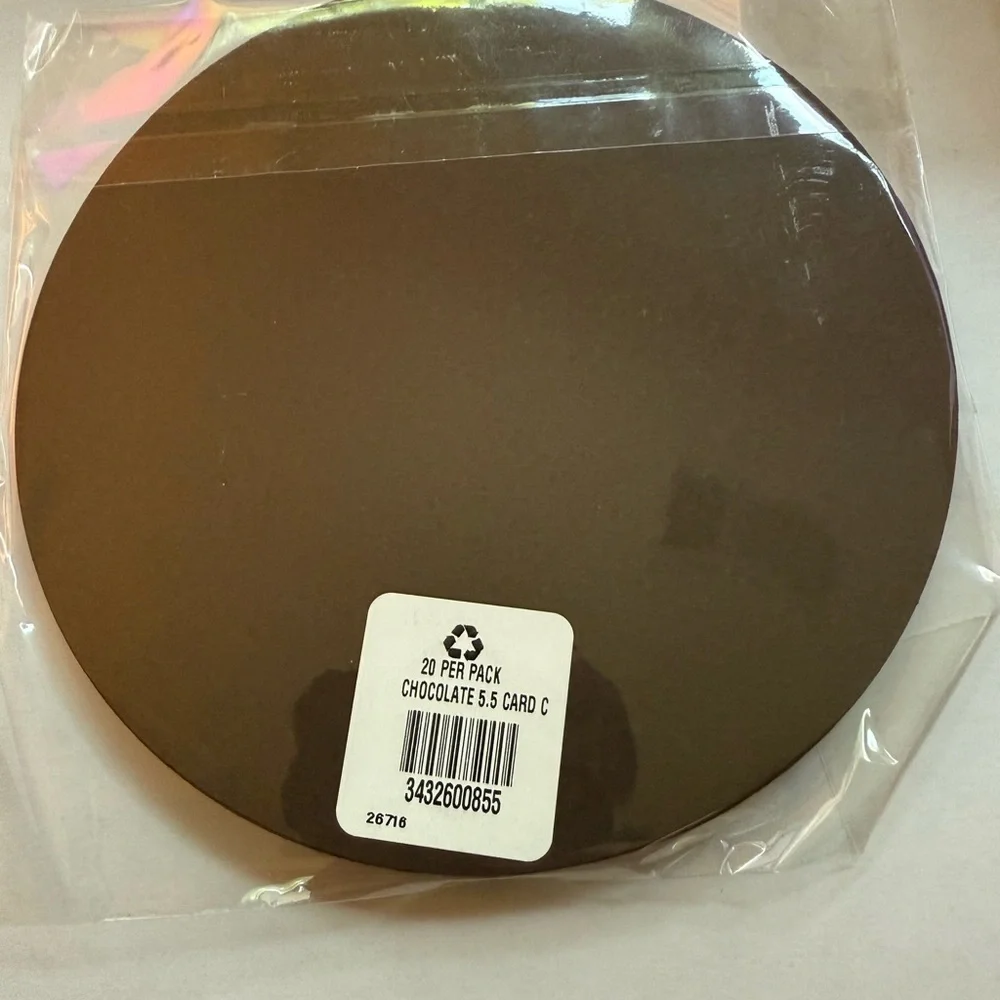 Paper Source Chocolate Circle Flat Cards